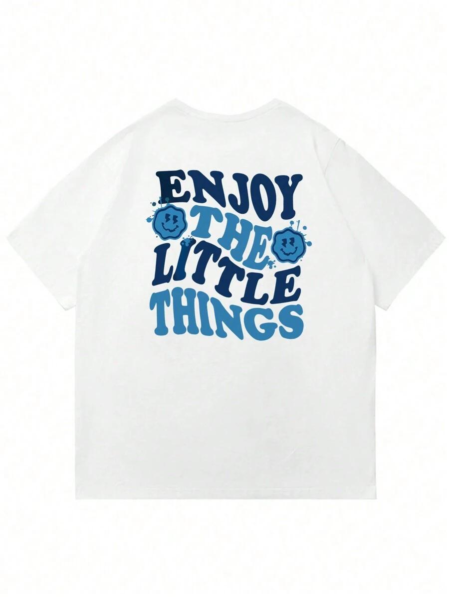 biały t-shirt print
