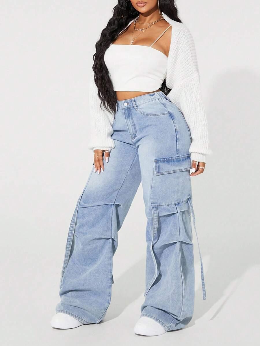 szerokie spodnie vintage jeans