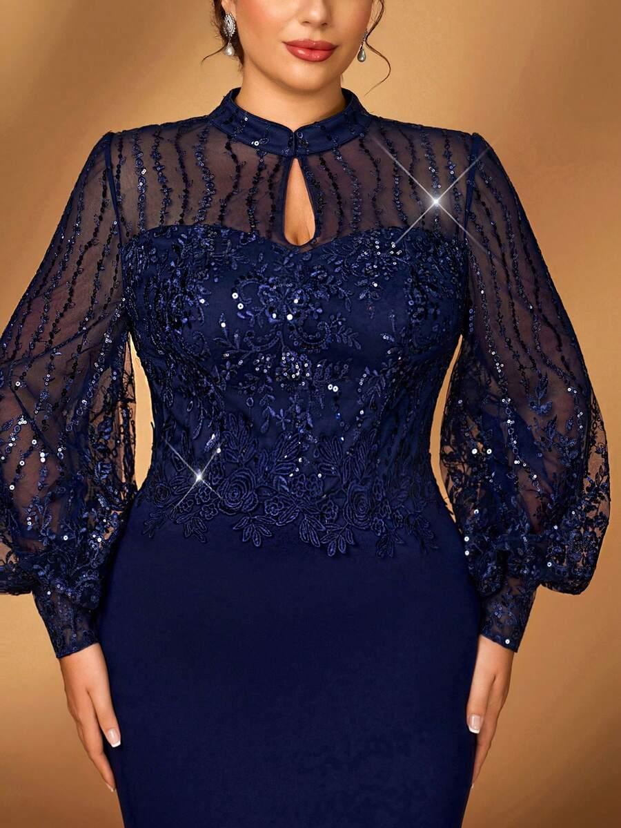 niebieska maxi sukienka 