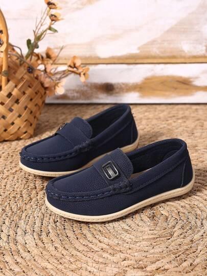 GRANATOWE MOKASYNY CASUAL 