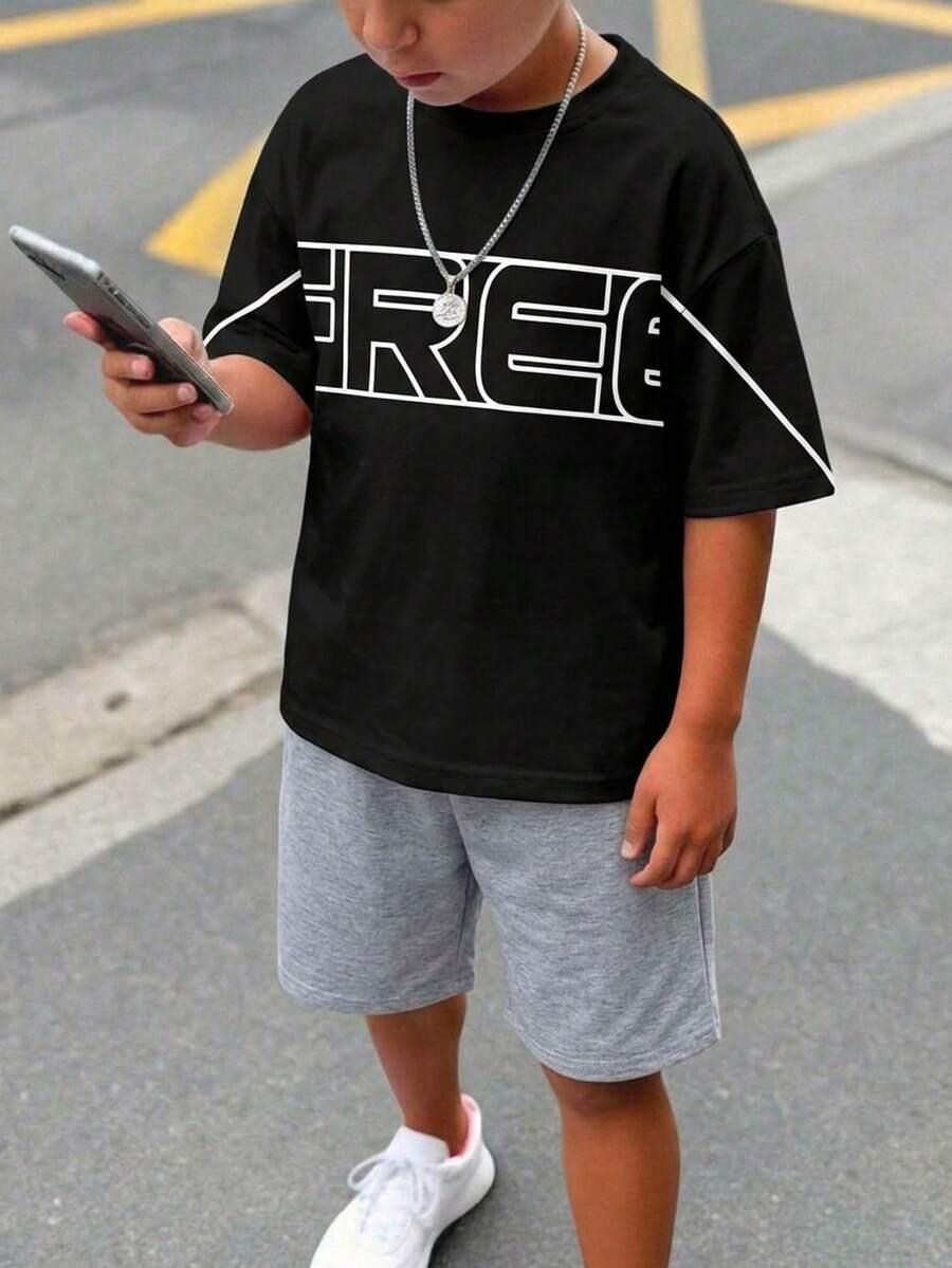 komplet t-shirt spodenki