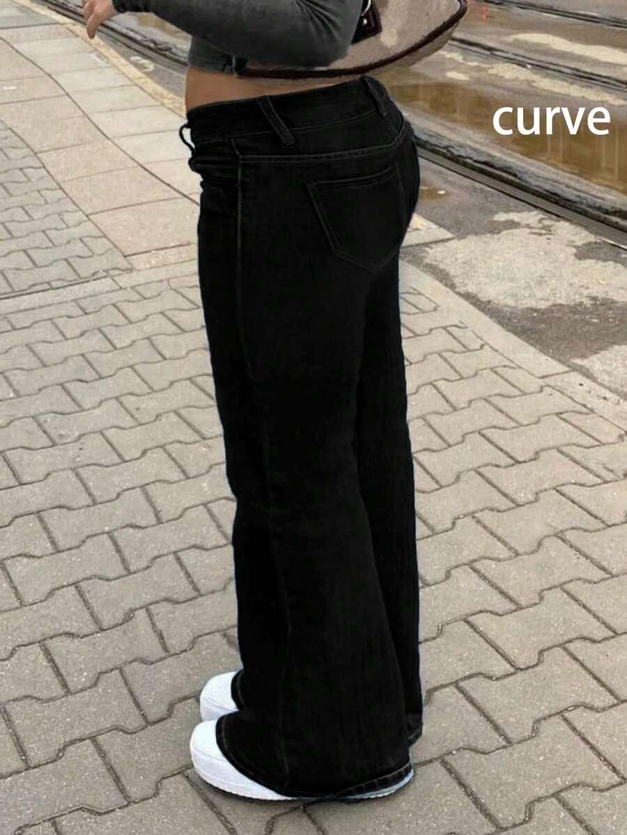 czarne spodnie jeans 