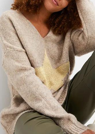 SWETRE V-NECK GWIAZDA