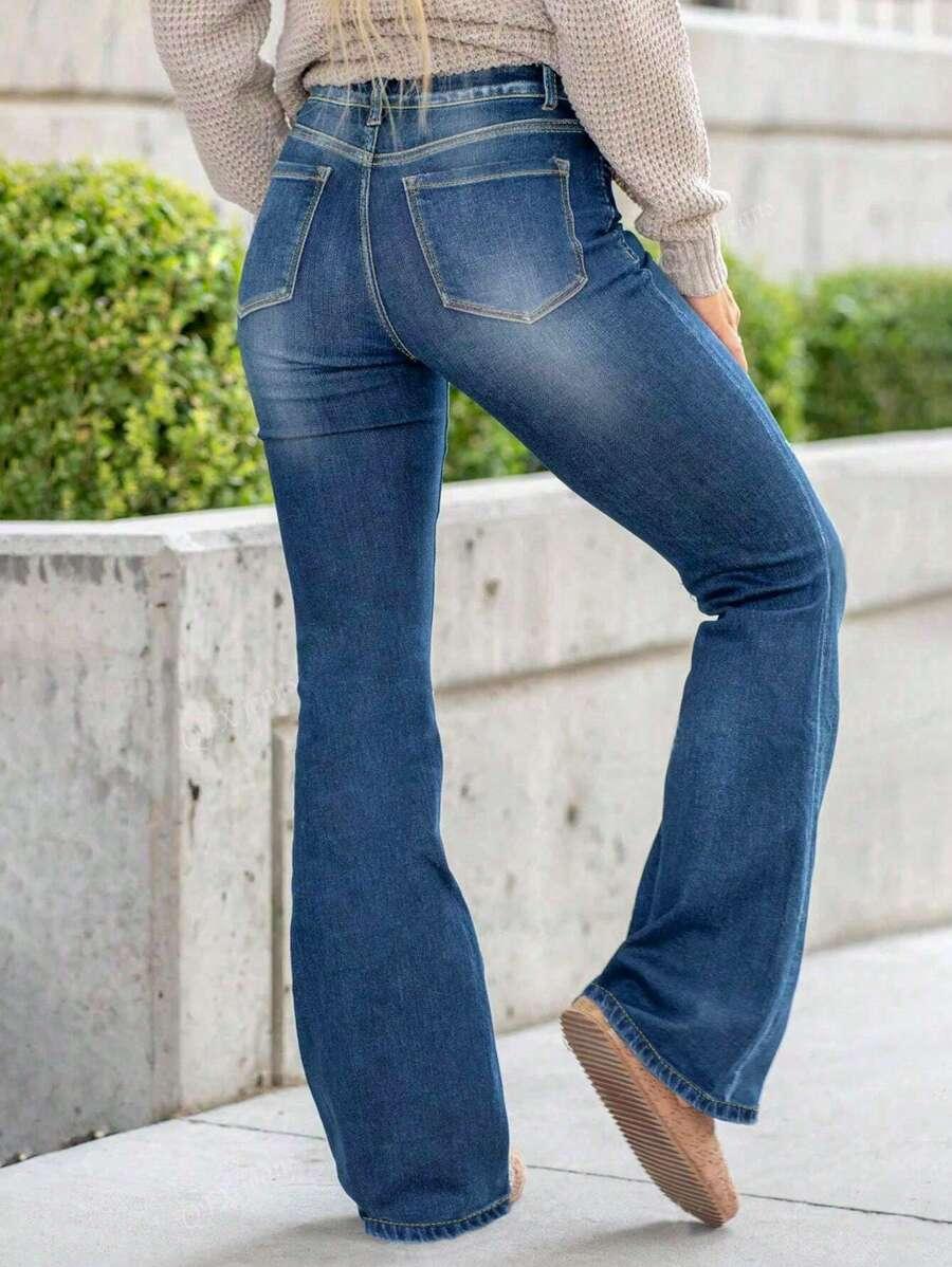 SPODNIE JEANS PROSTA NOGAWKA 