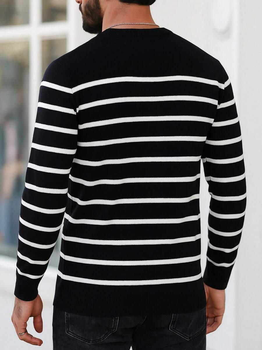 sweter wzór paski