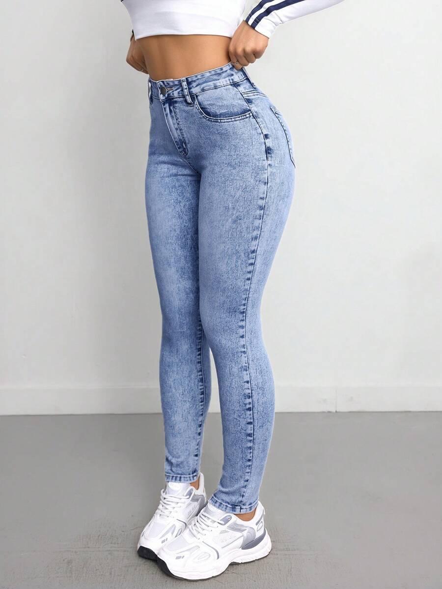 NIEBIESKIE SPODNIE JEANS
