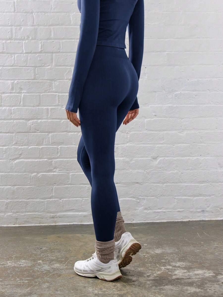 NIEBIESKIE LEGGINSY SPORTOWE