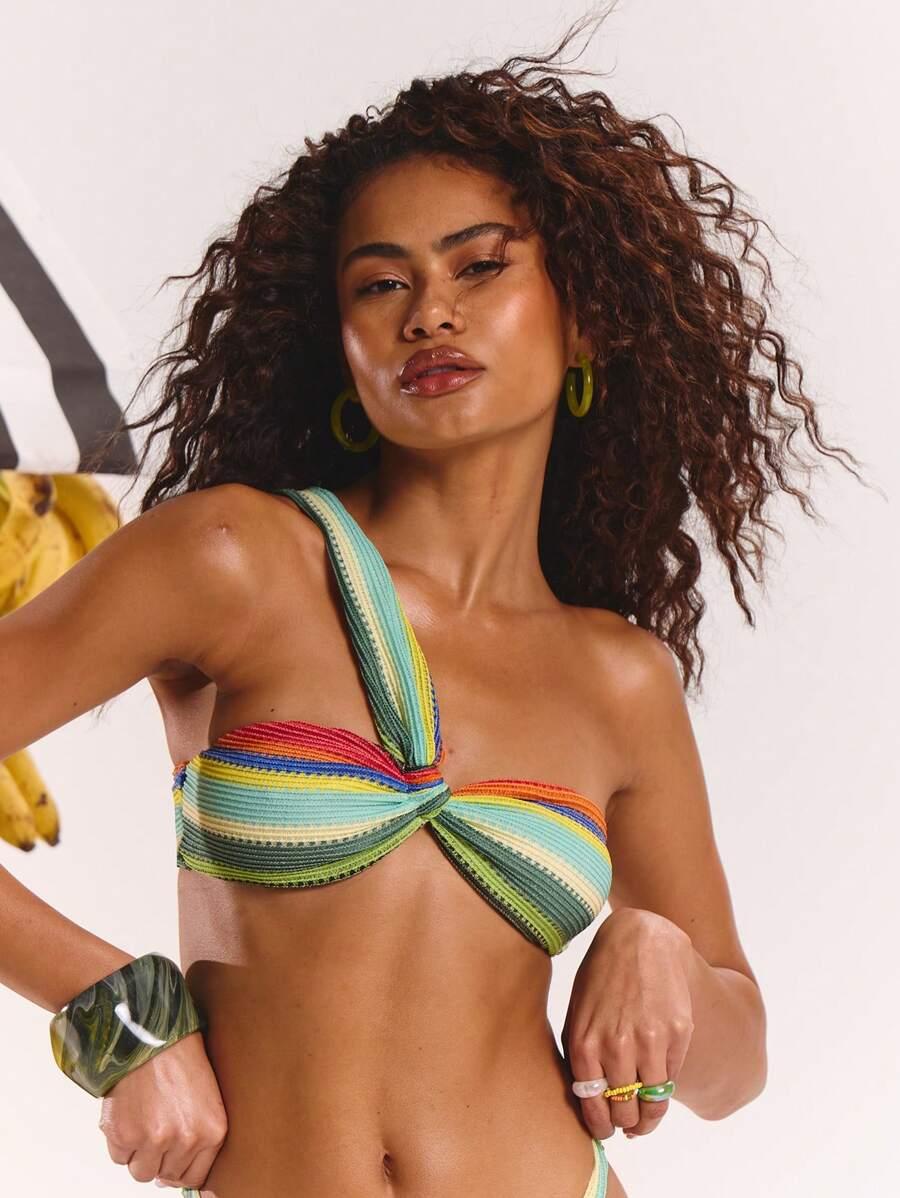 BIKINI GÓRNA CZĘŚĆ PASKI Z POLIESTRU