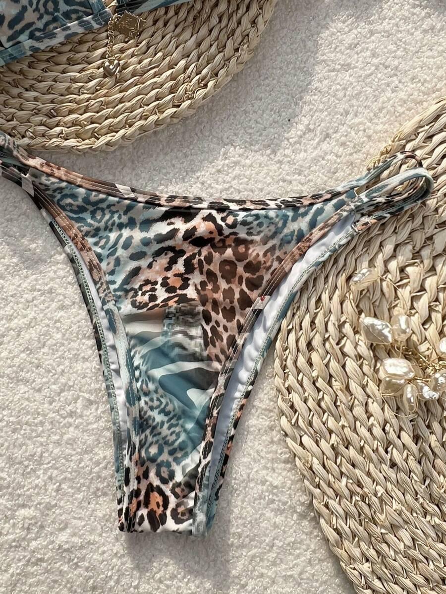 dół od bikini print