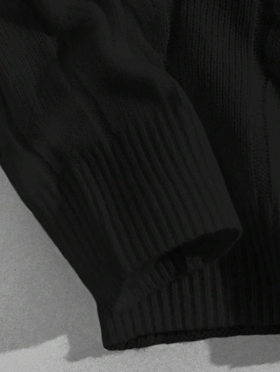 CZARNY SWETER SPLOT BASIC