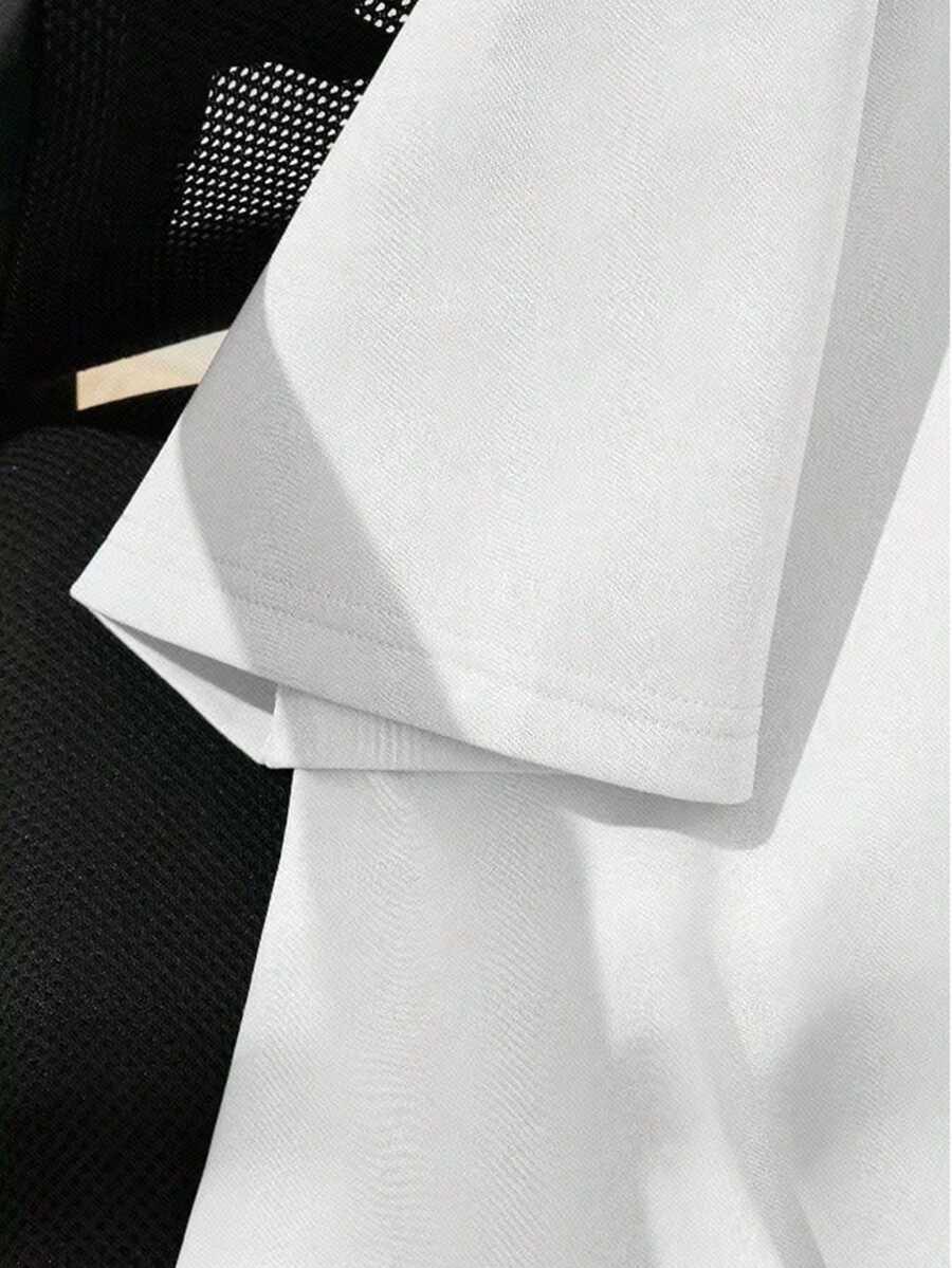biały t-shirt nadruk