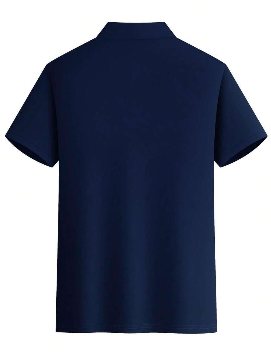 granatowa koszulka polo