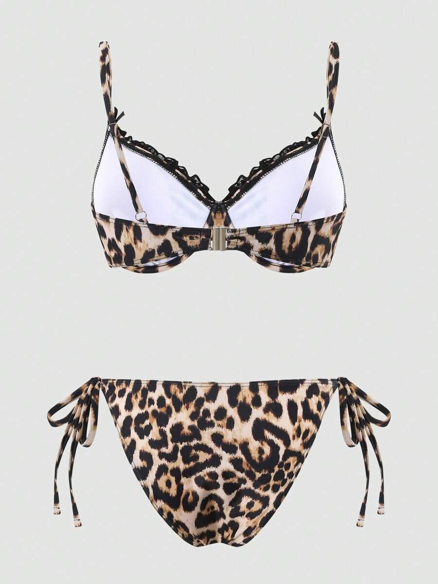 DWUCZĘŚCIOWY STRÓJ KĄPIELOWY ANIMAL PRINT