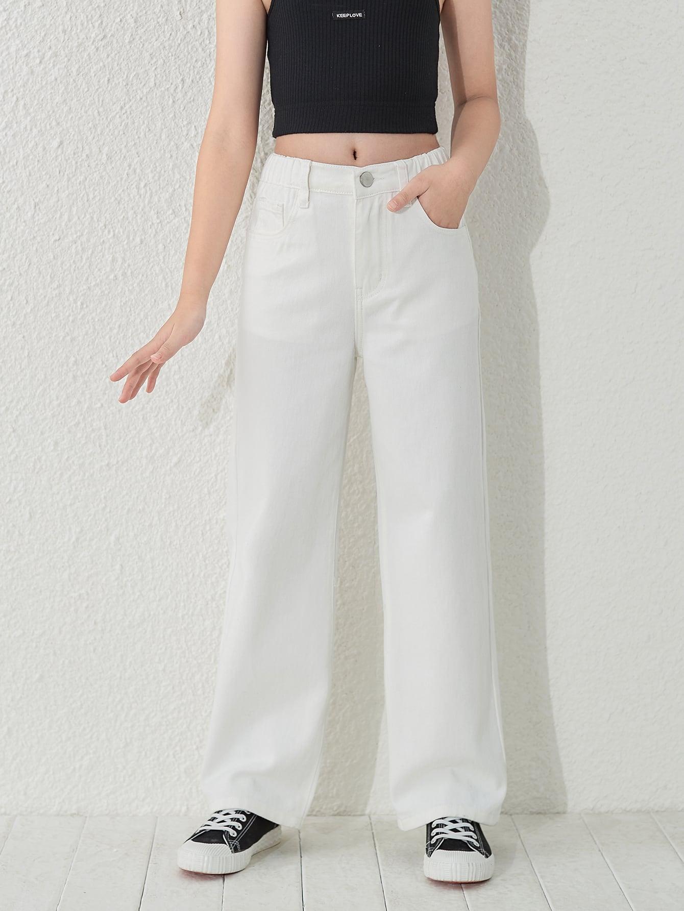 białe spodnie jeans