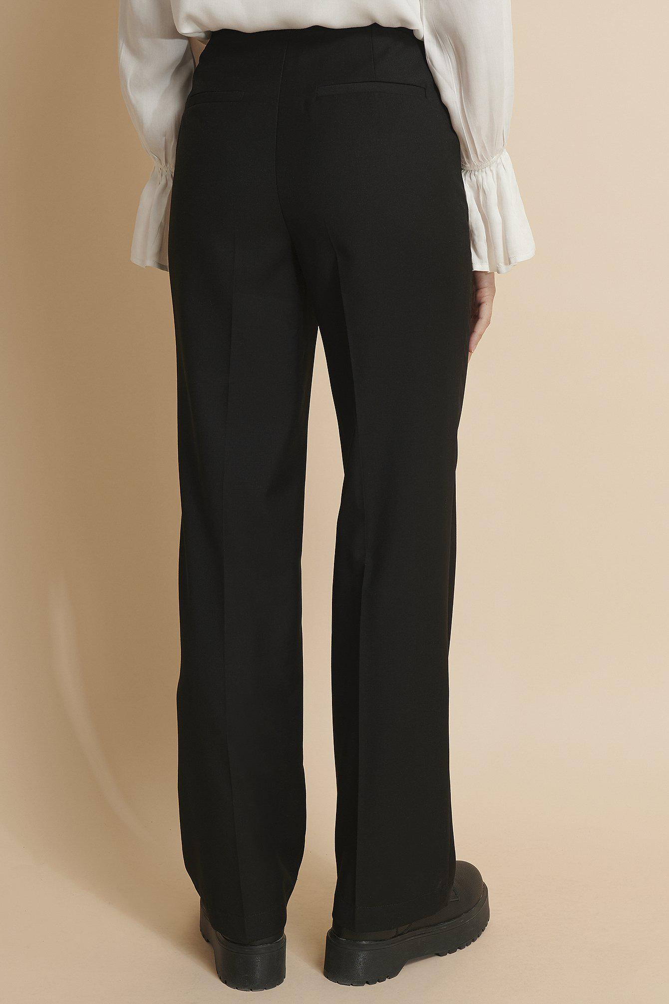 CZARNE ELEGANCKIE SPODNIE