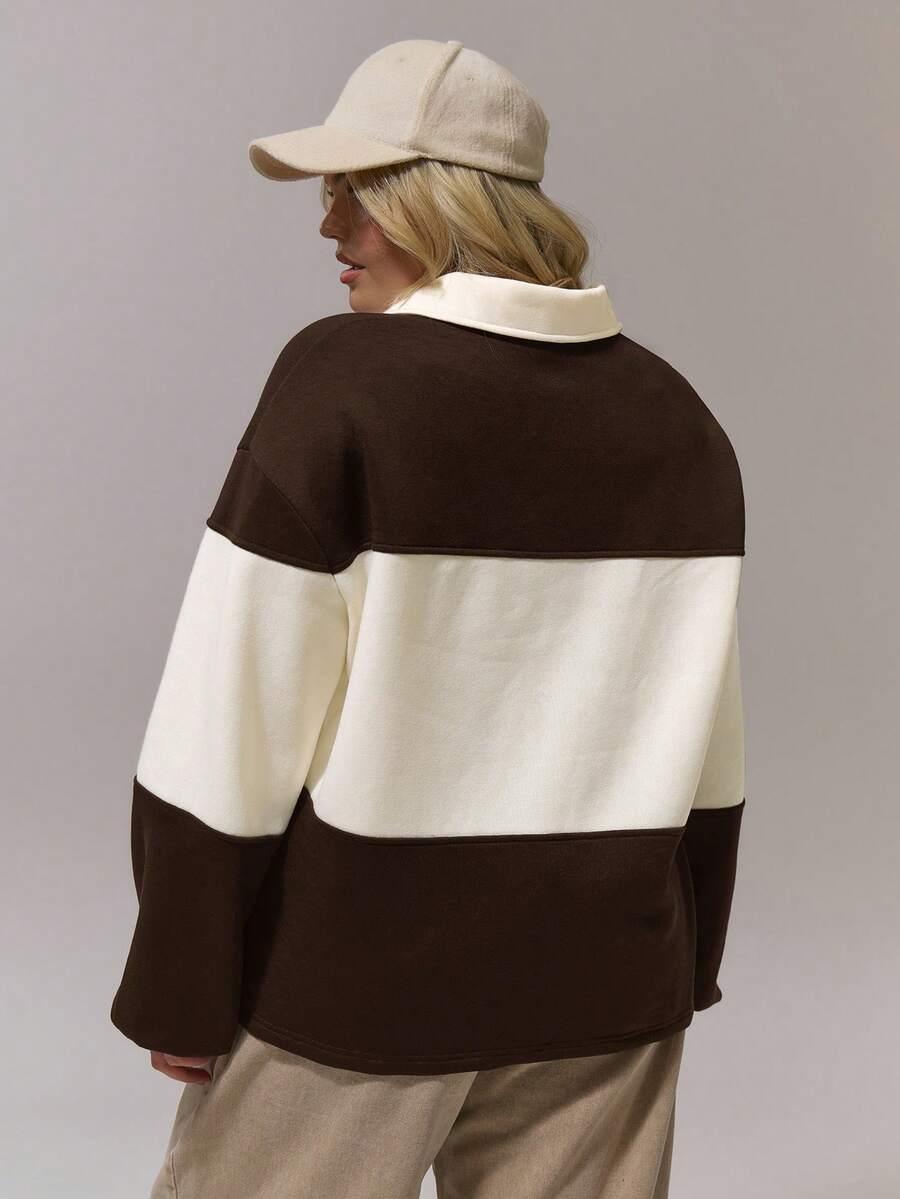 bluza długi rękaw łączenie 