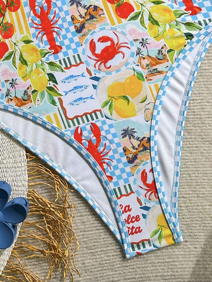 JEDNOCZĘŚCIOWY STRÓJ KĄPIELOWY print