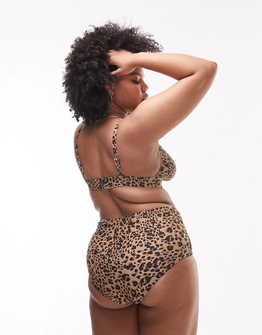 góra od bikini animal print 