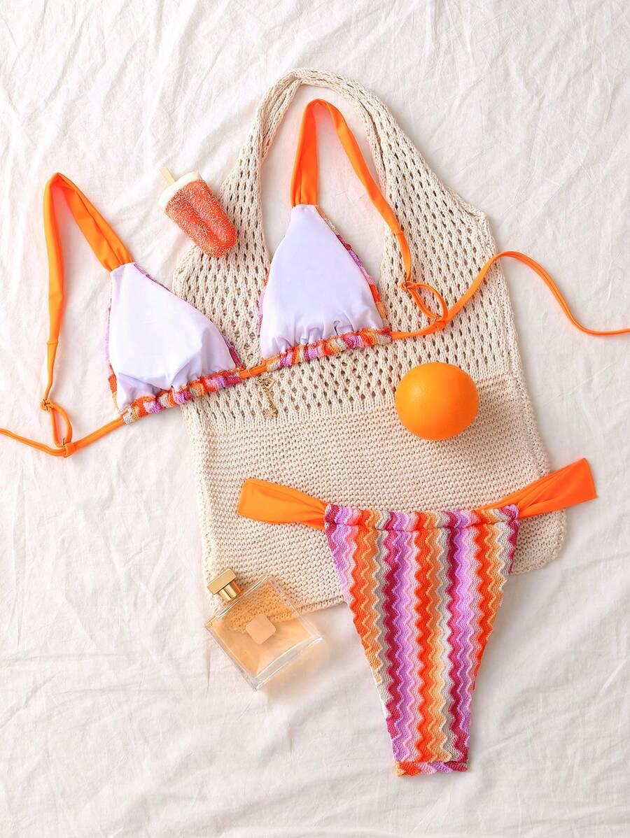 dwuczęściowy kostium kąpielowy bikini komplet