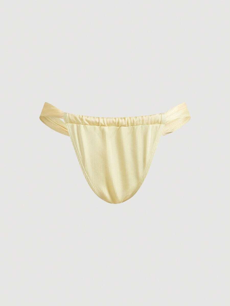 żółte bikini komplet