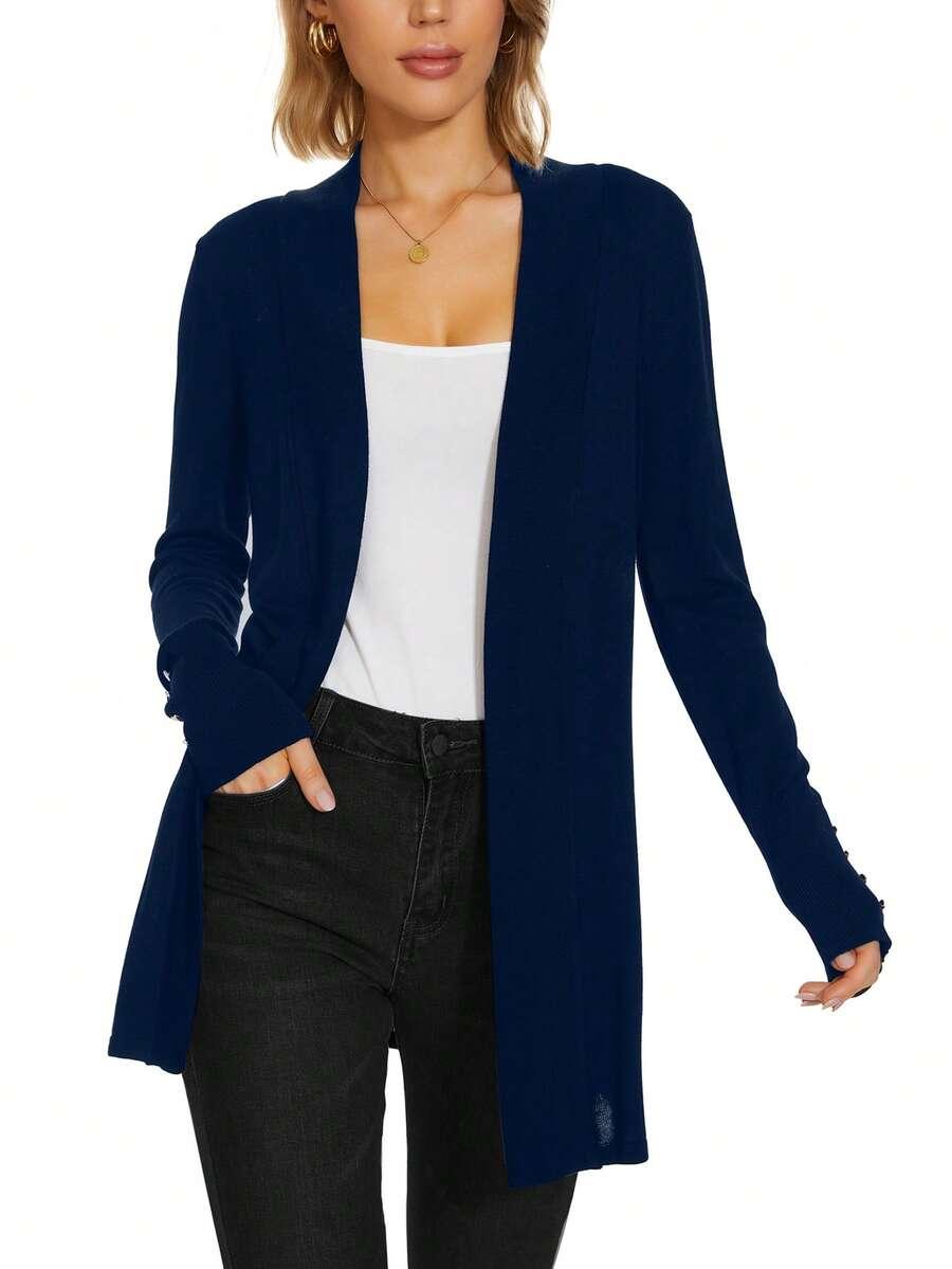 granatowy dzianinowy sweter 