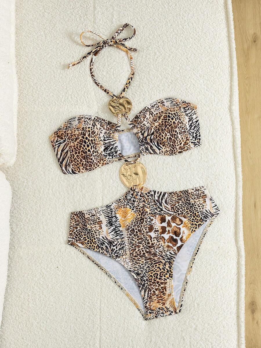JEDNOCZĘŚCIOWY STRÓJ KĄPIELOWY ANIMAL PRINT