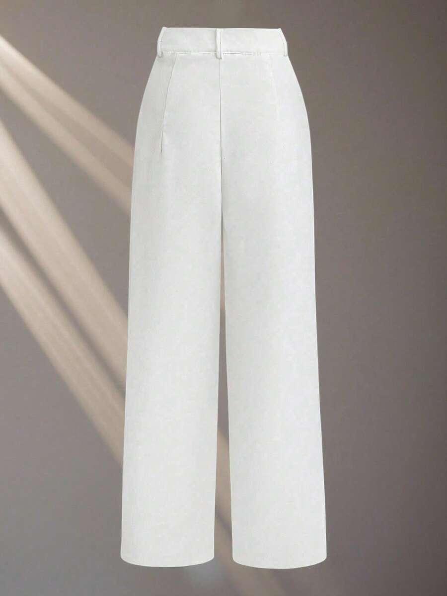 BIAŁE ELEGANCKIE SPODNIE