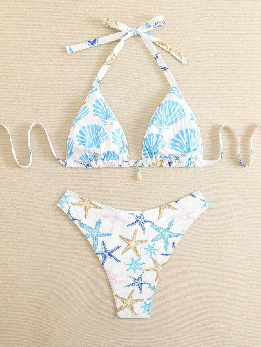 prążkowany dół od bikini wzór