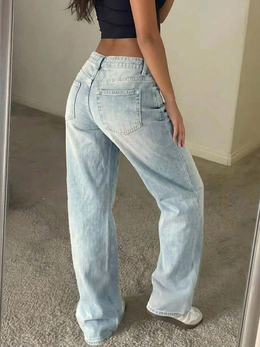 spodnie jeans prosta nogawka
