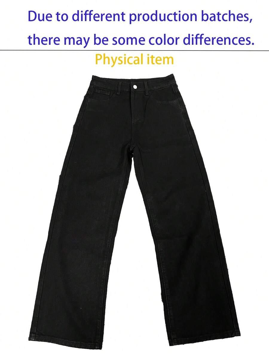 CZARNE SPODNIE JEANS