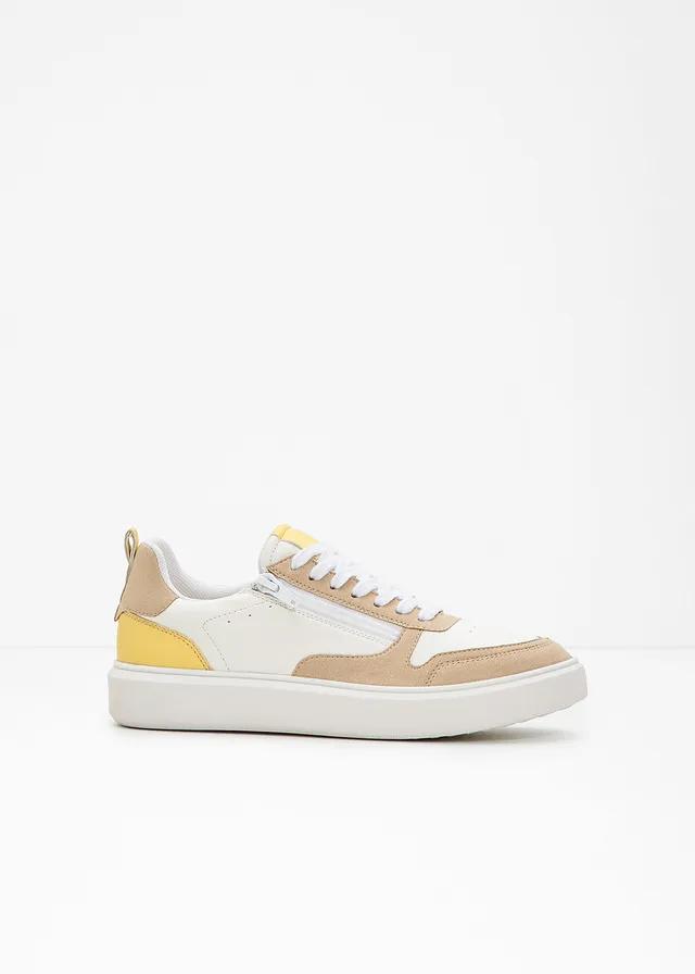 SNEAKERSY BEŻOWE NA PLATFORMIE 
