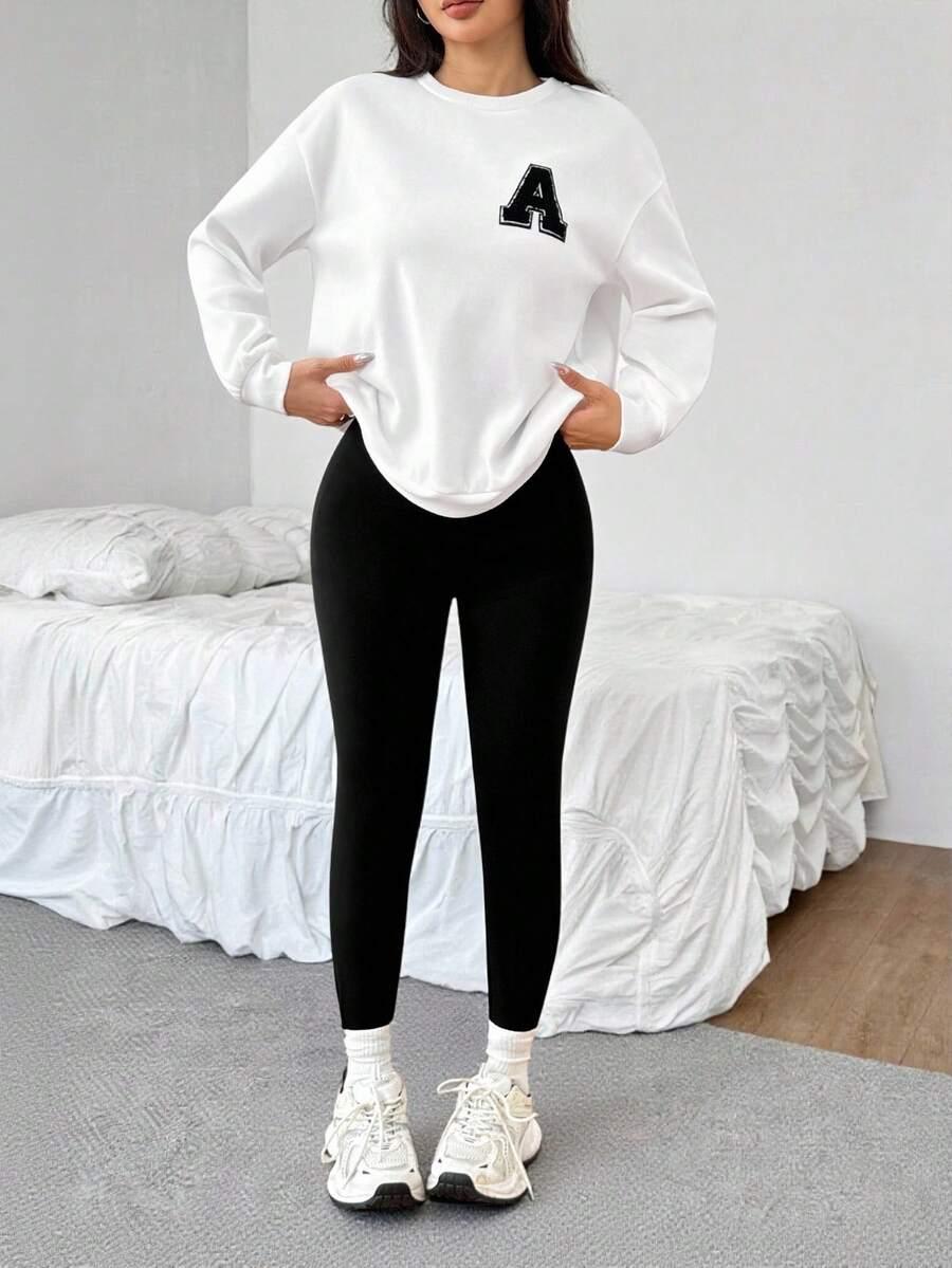 czarne legginsy wysoki stan
