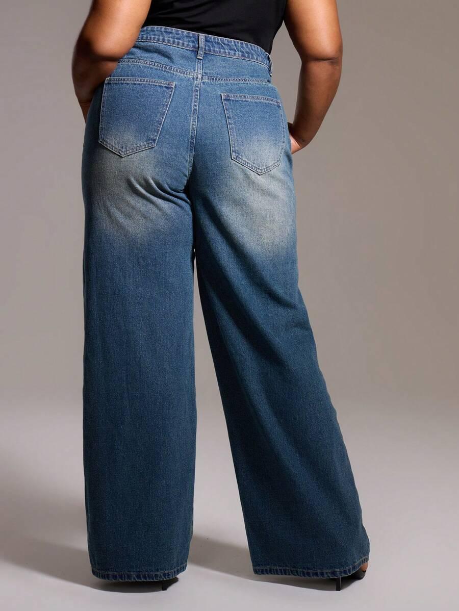 NIEBIESKIE SPODNIE JEANS
