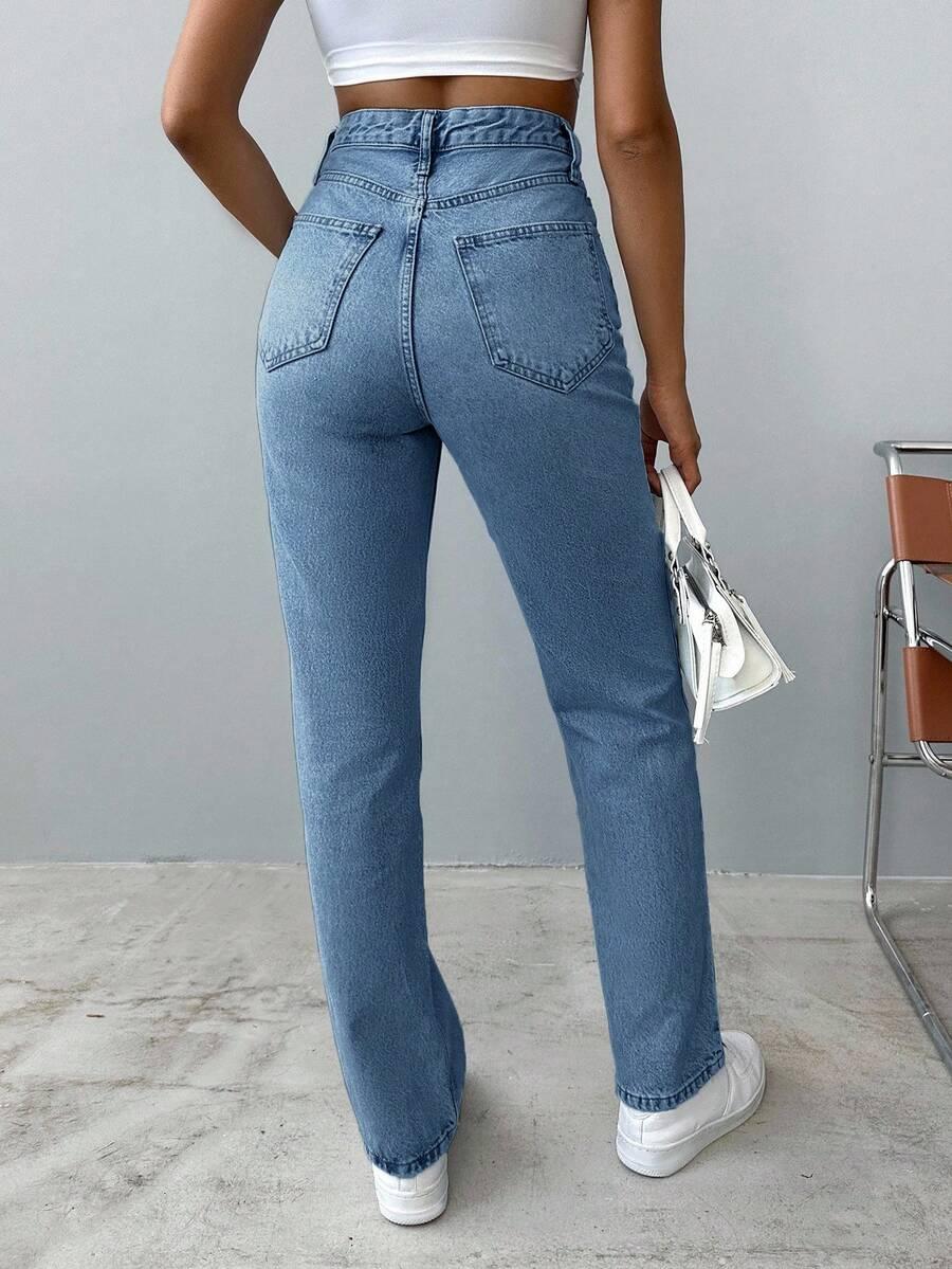 NIEBIESKIE SPODNIE JEANS