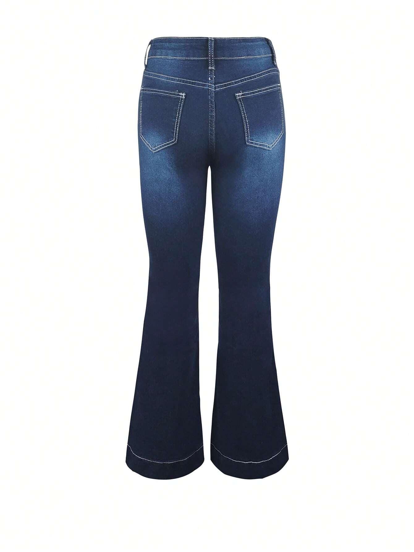 SPODNIE DZWONY JEANS