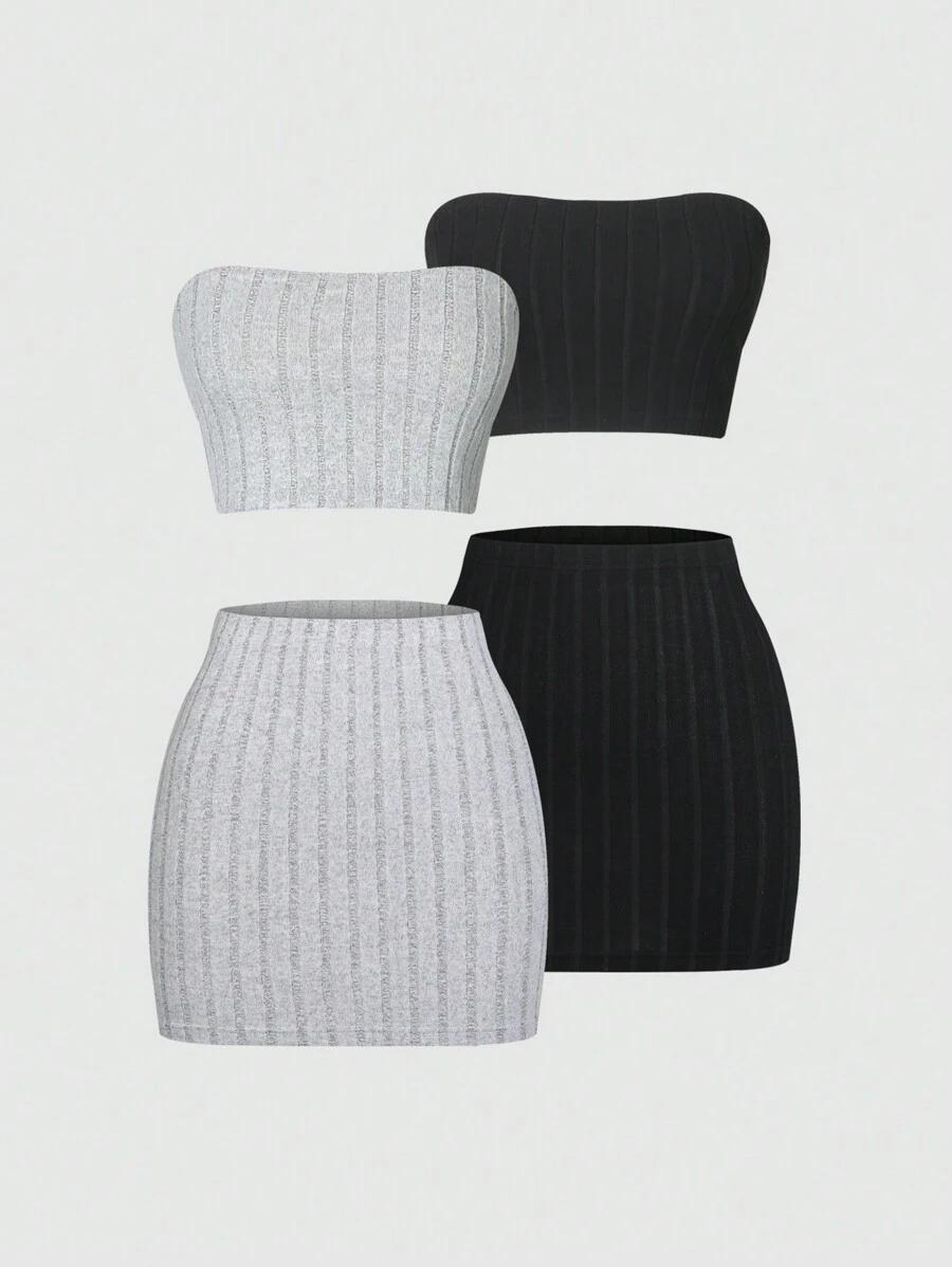 top spódnica komplet 2-pack