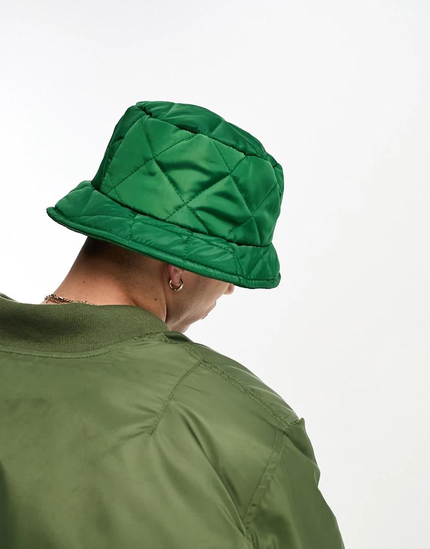 pikowana czapka bucket hat zieleń