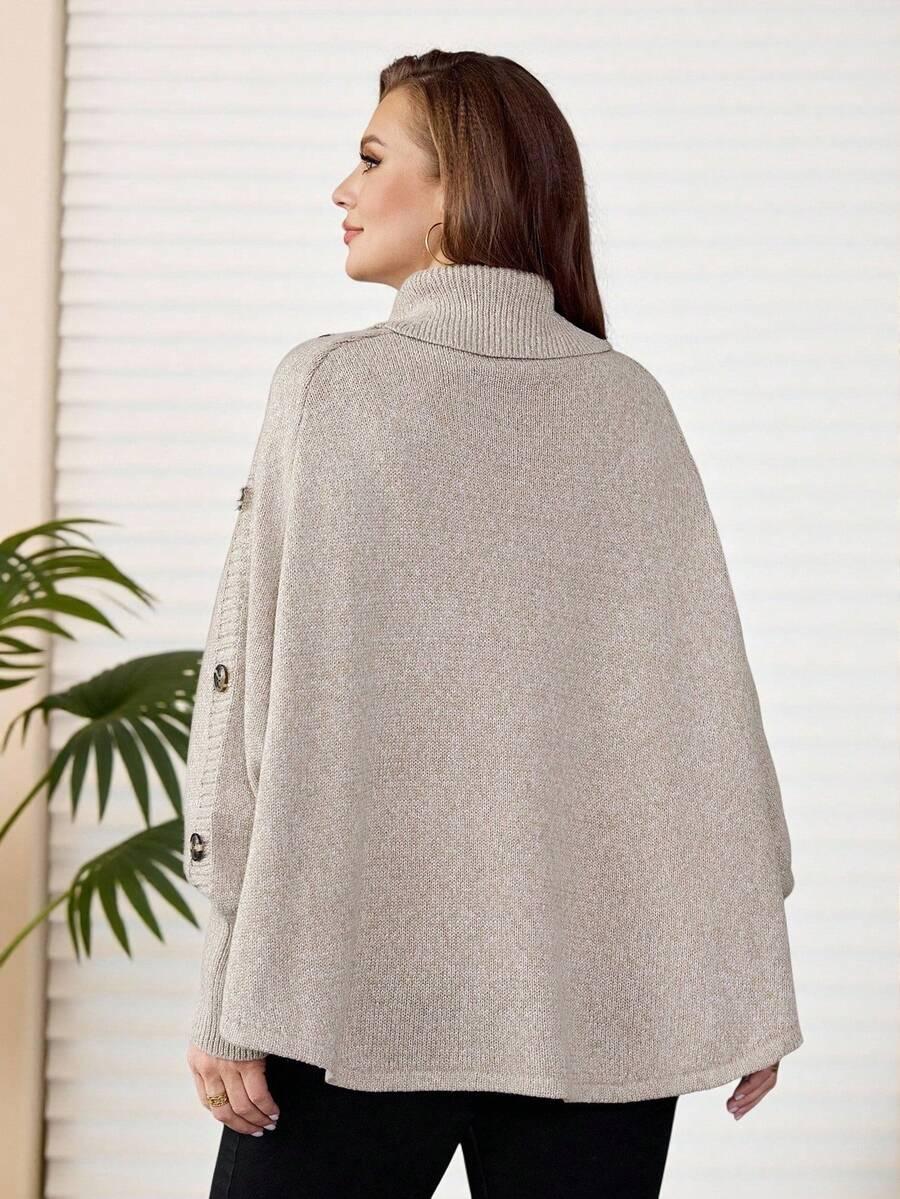 beżowy sweter oversize