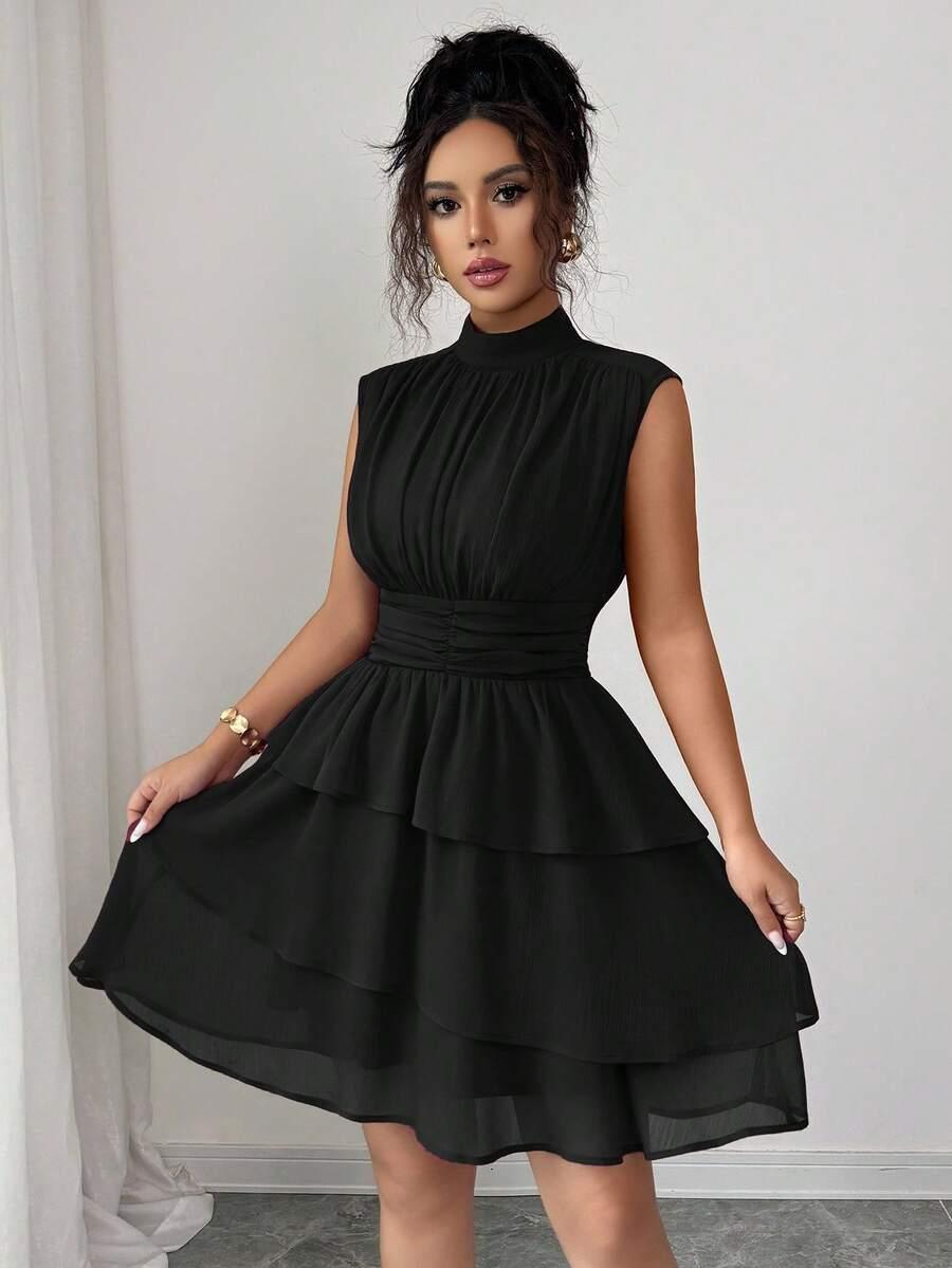 czarna mini sukienka 