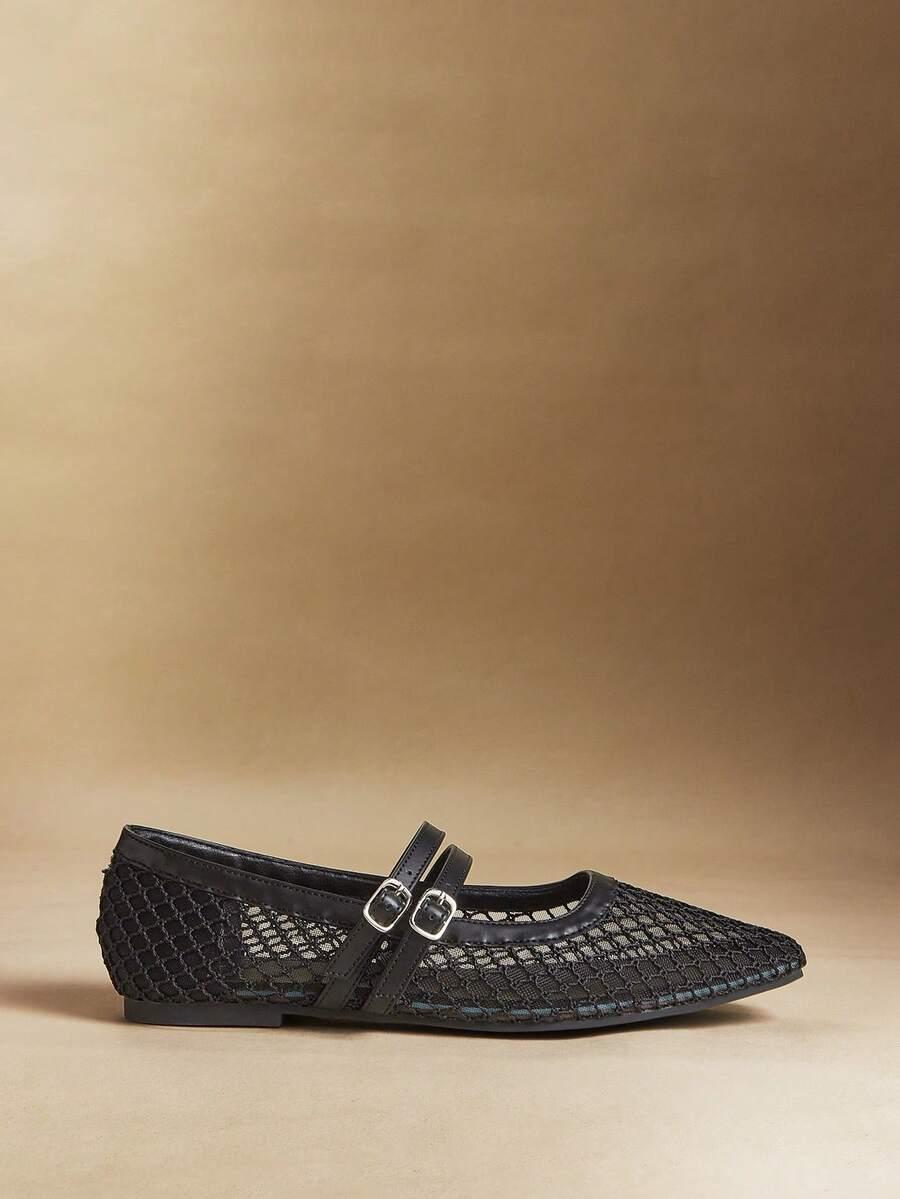 CZARNE BALERINY CASUAL