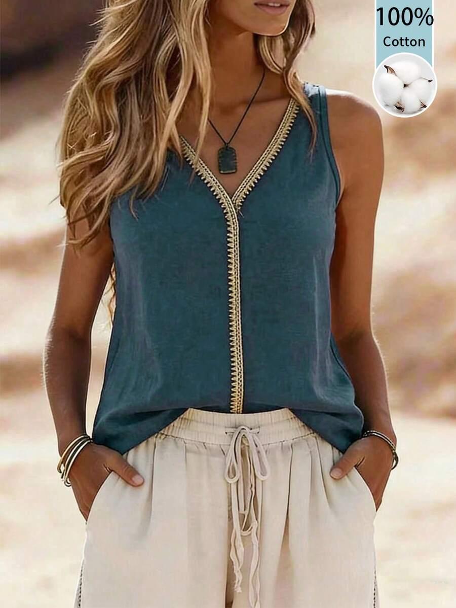 ZIELONA BLUZKA V-NECK