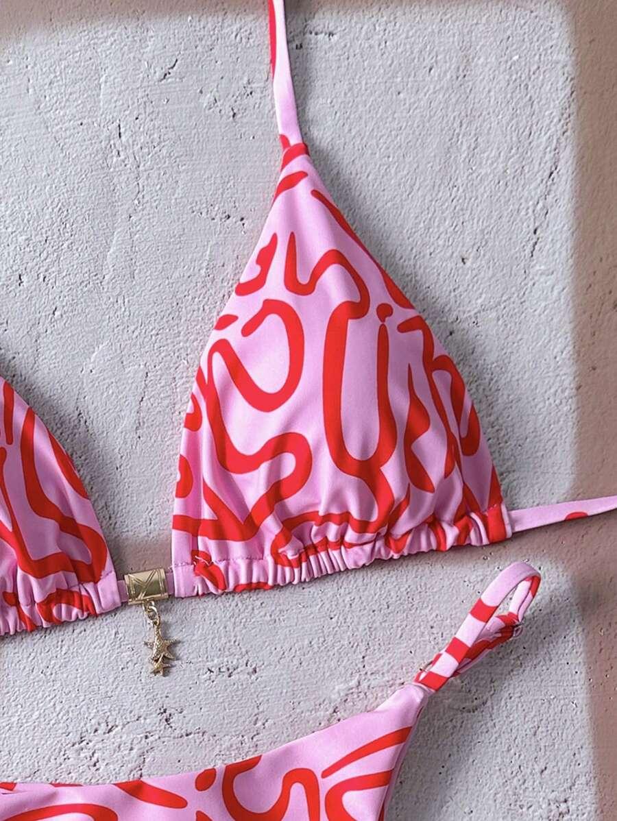 RÓŻOWA GÓRA OD BIKINI WZÓR