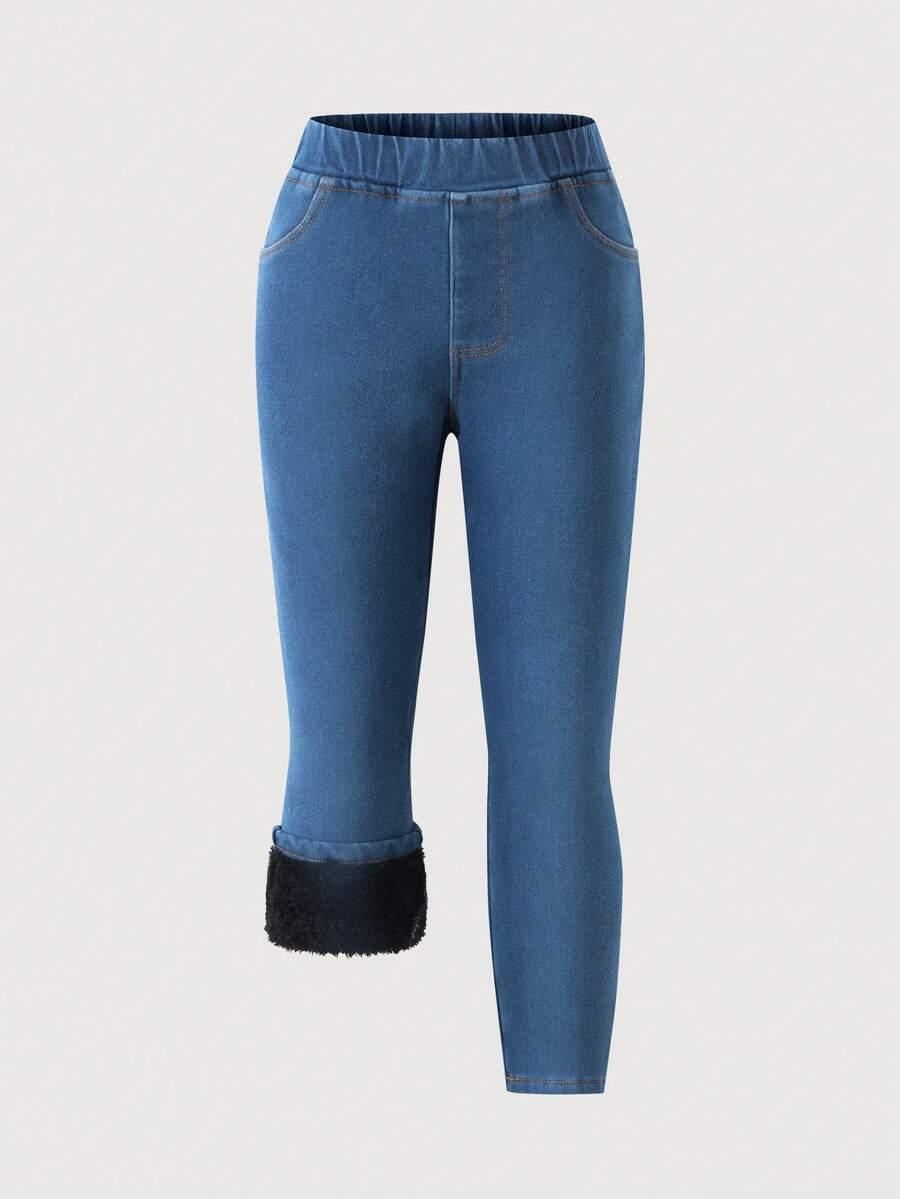NIEBIESKIE SPODNIE JEANS