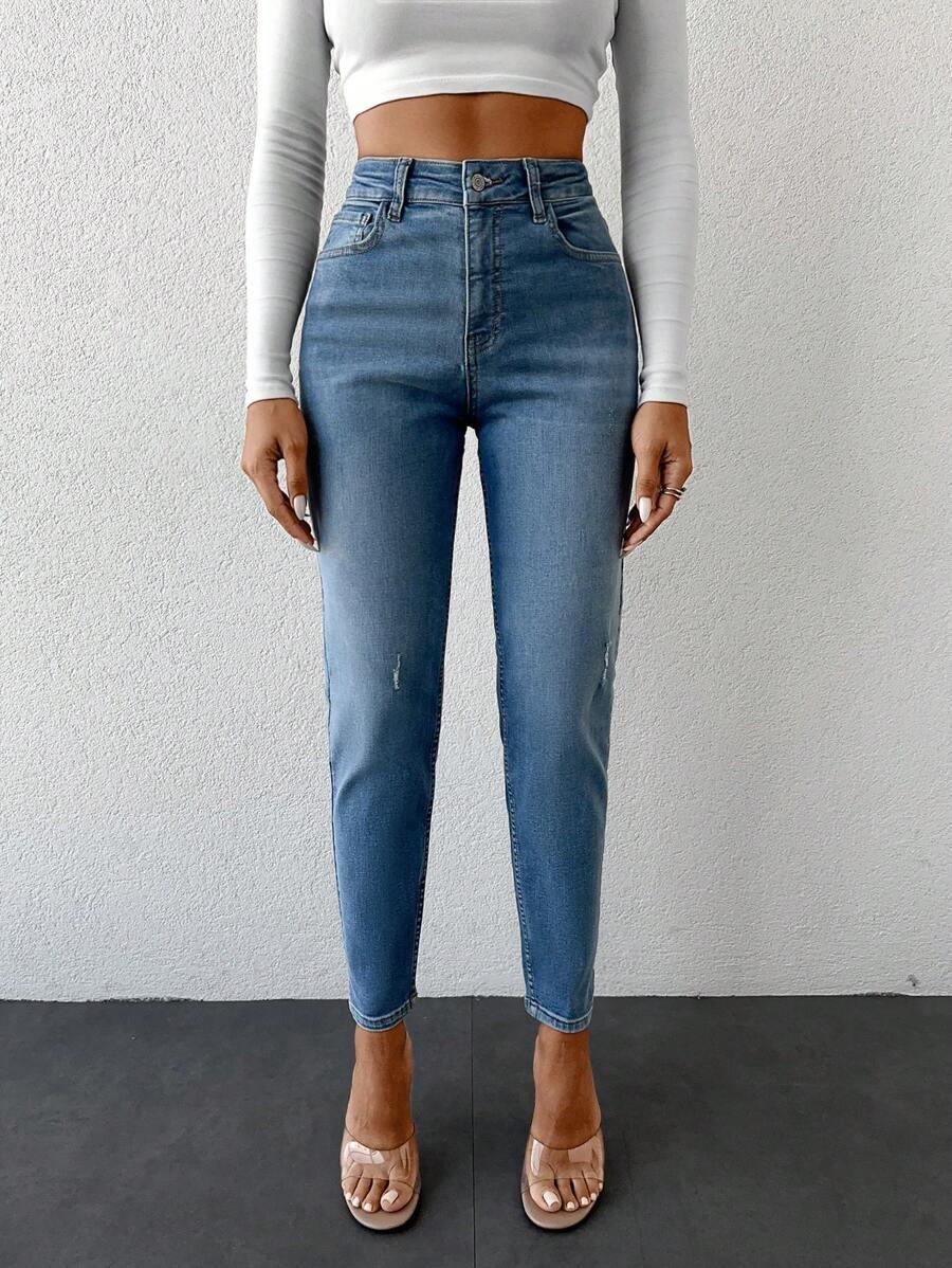 NIEBIESKIE SPODNIE JEANS