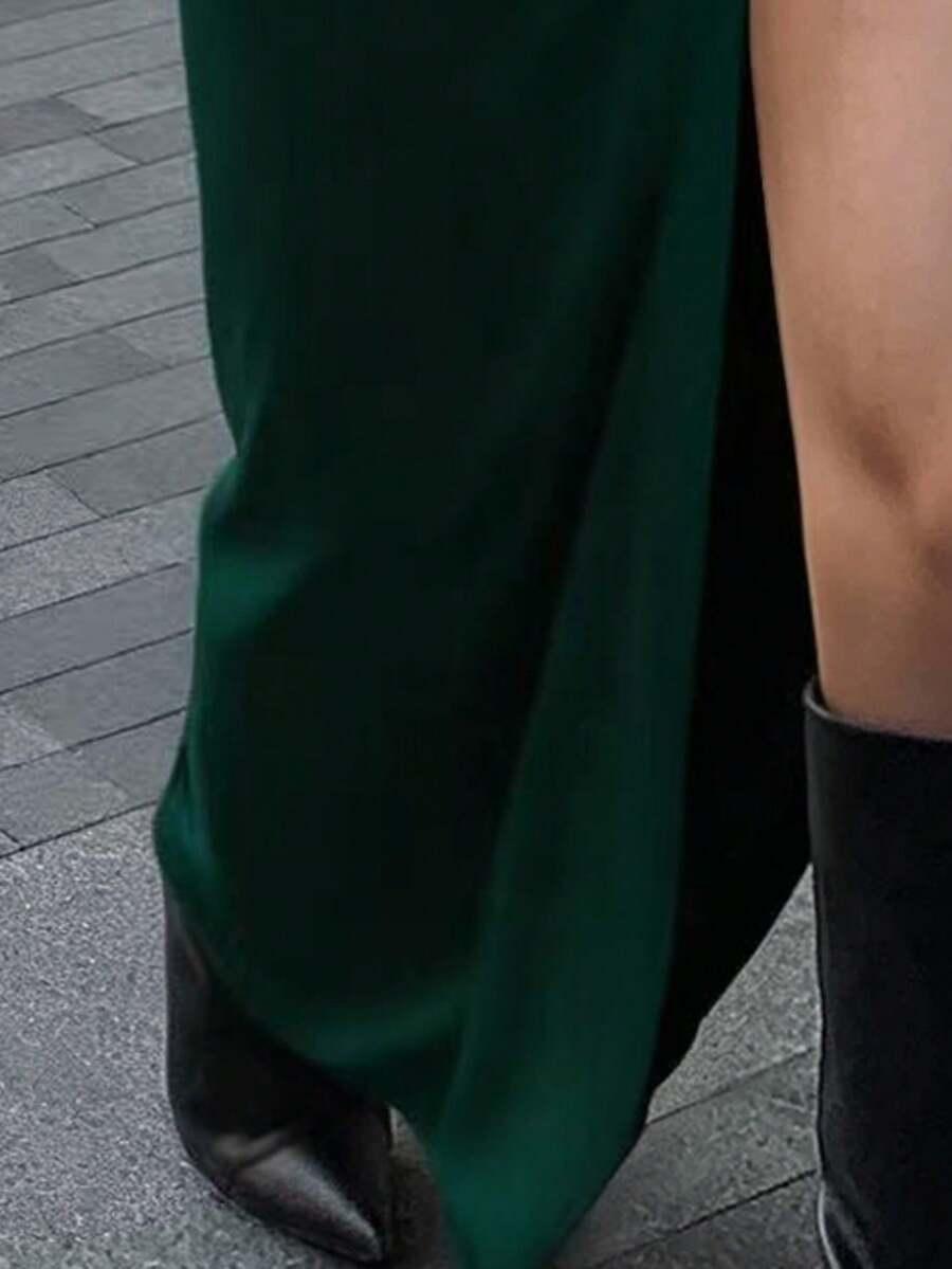 ZIELONA MAXI SUKIENKA 