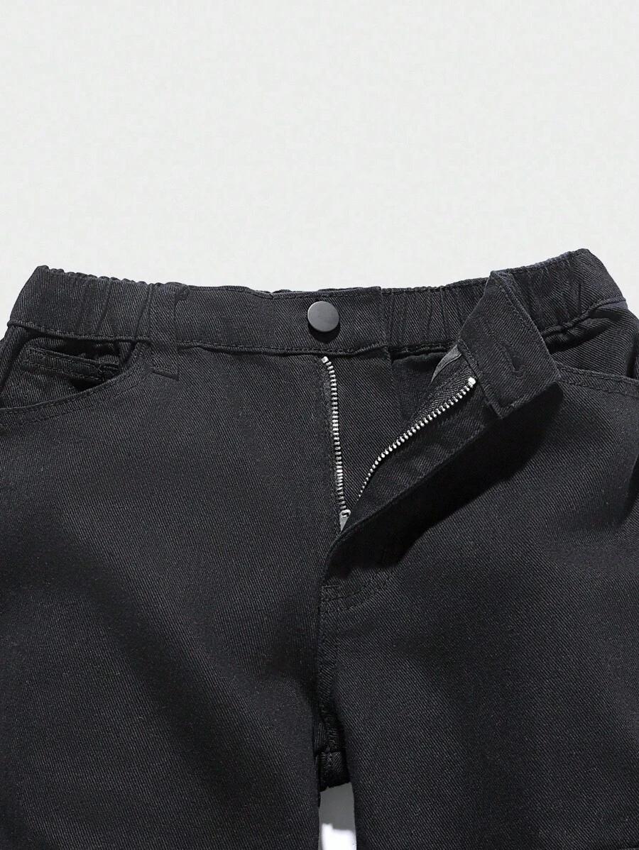 CZARNE SPODNIE JEANS