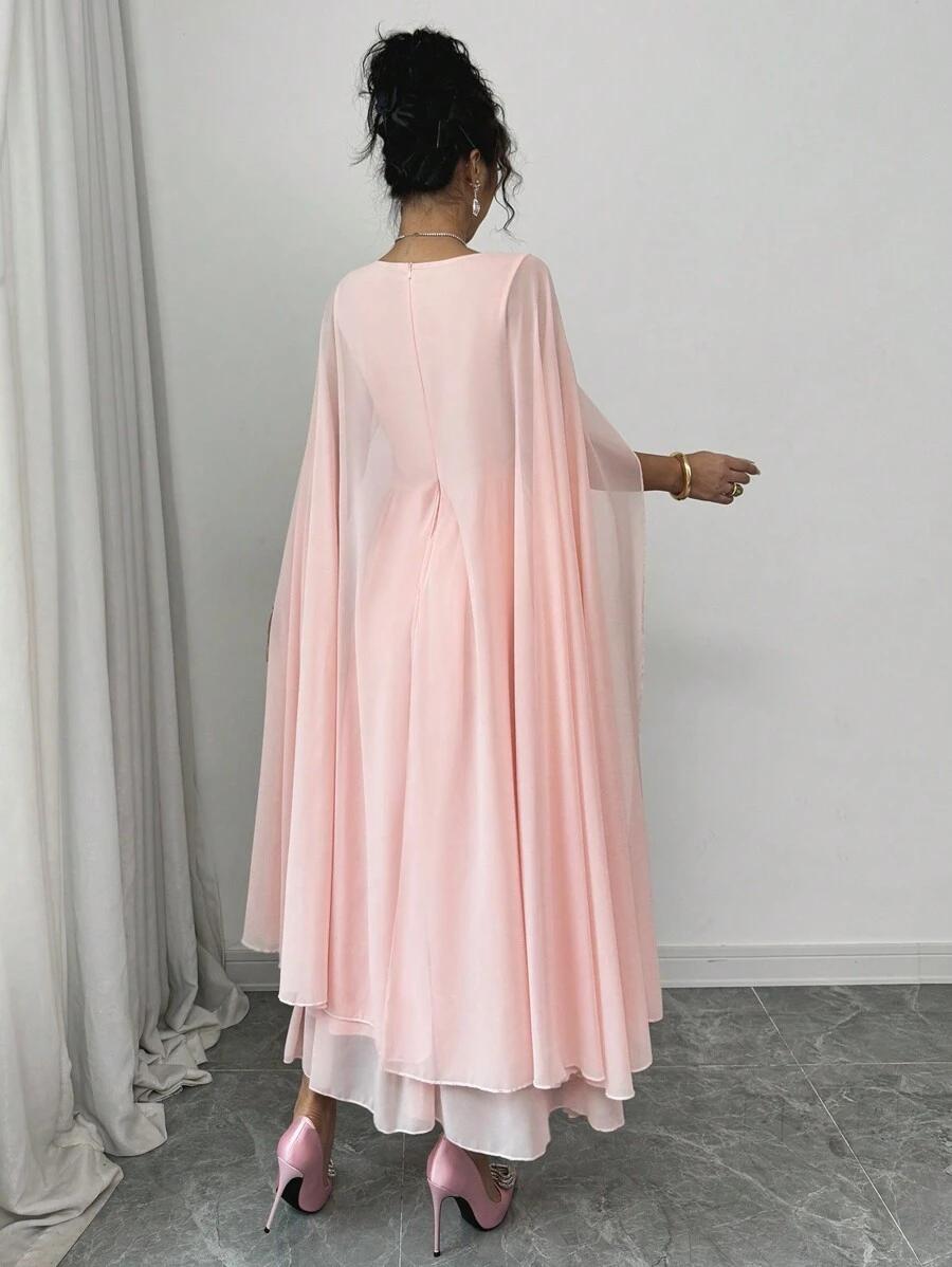 ELEGANCKA SUKIENKA MIDI ROZKLOSZOWANA 