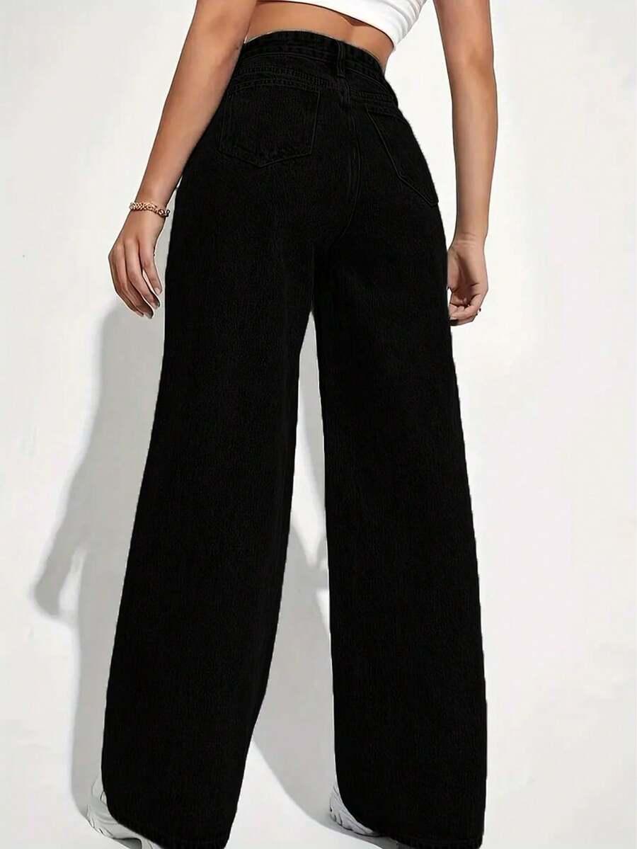 czarne spodnie jeans