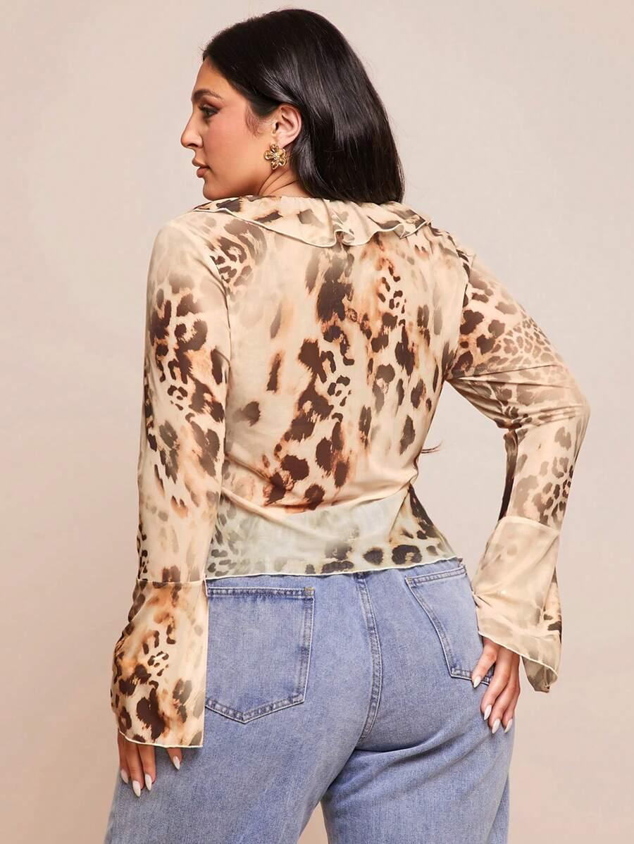 bluzka animal print siateczka