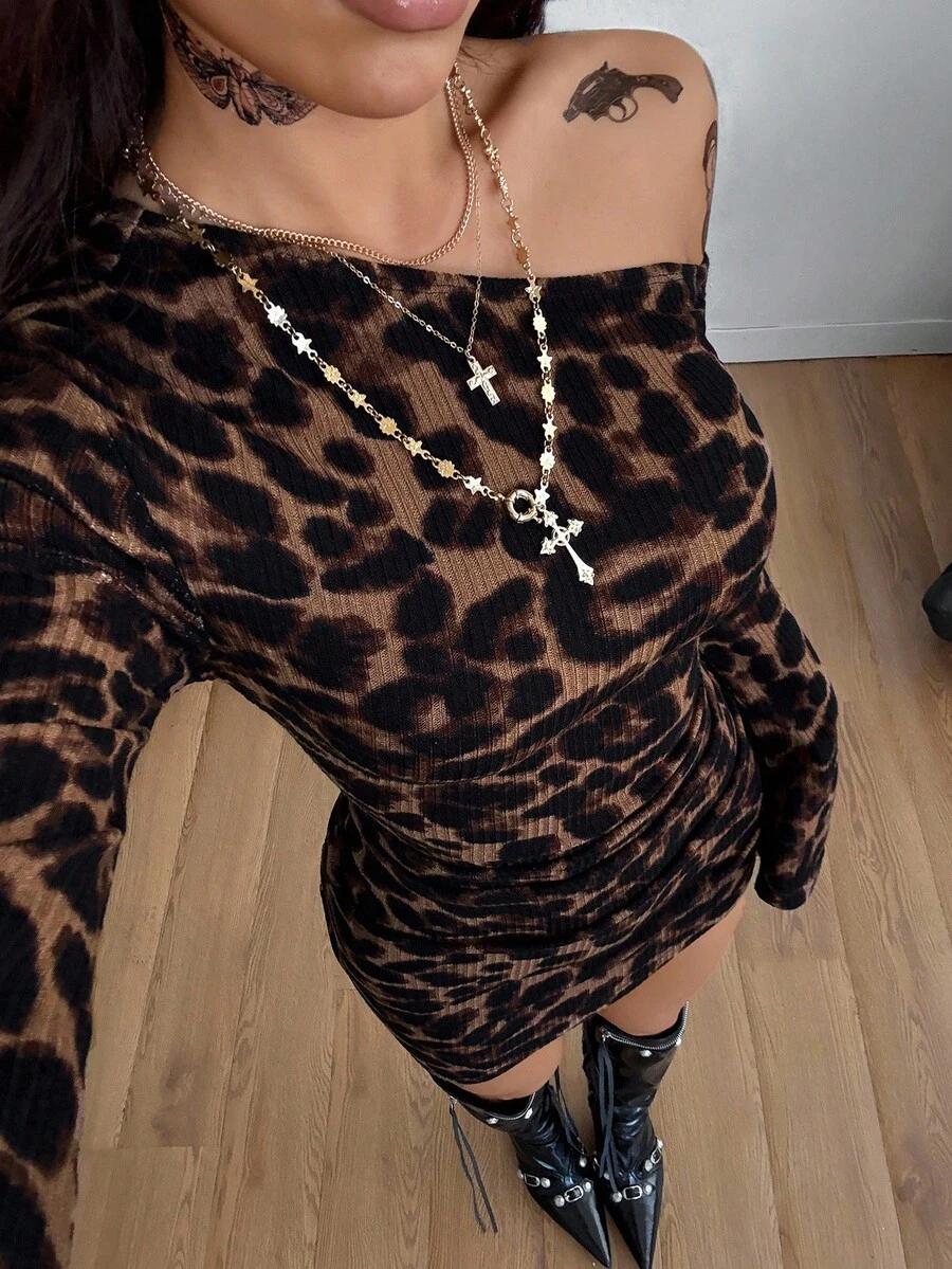 MINI SUKIENKA ANIMAL PRINT